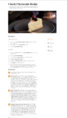 Recipe page